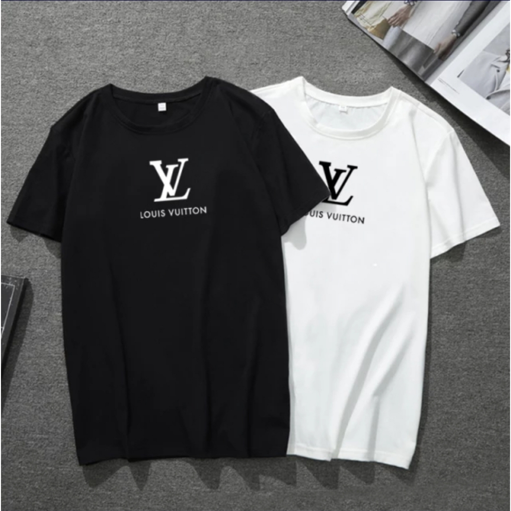 Camiseta Masculina Louis Vuitton importada estampa em gel 30.1 penteado