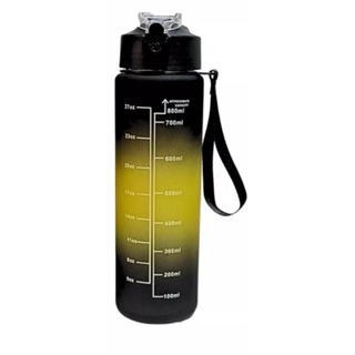 Garrafa De Água Squeeze Academia Com l 900ml  Portátil Adesivos