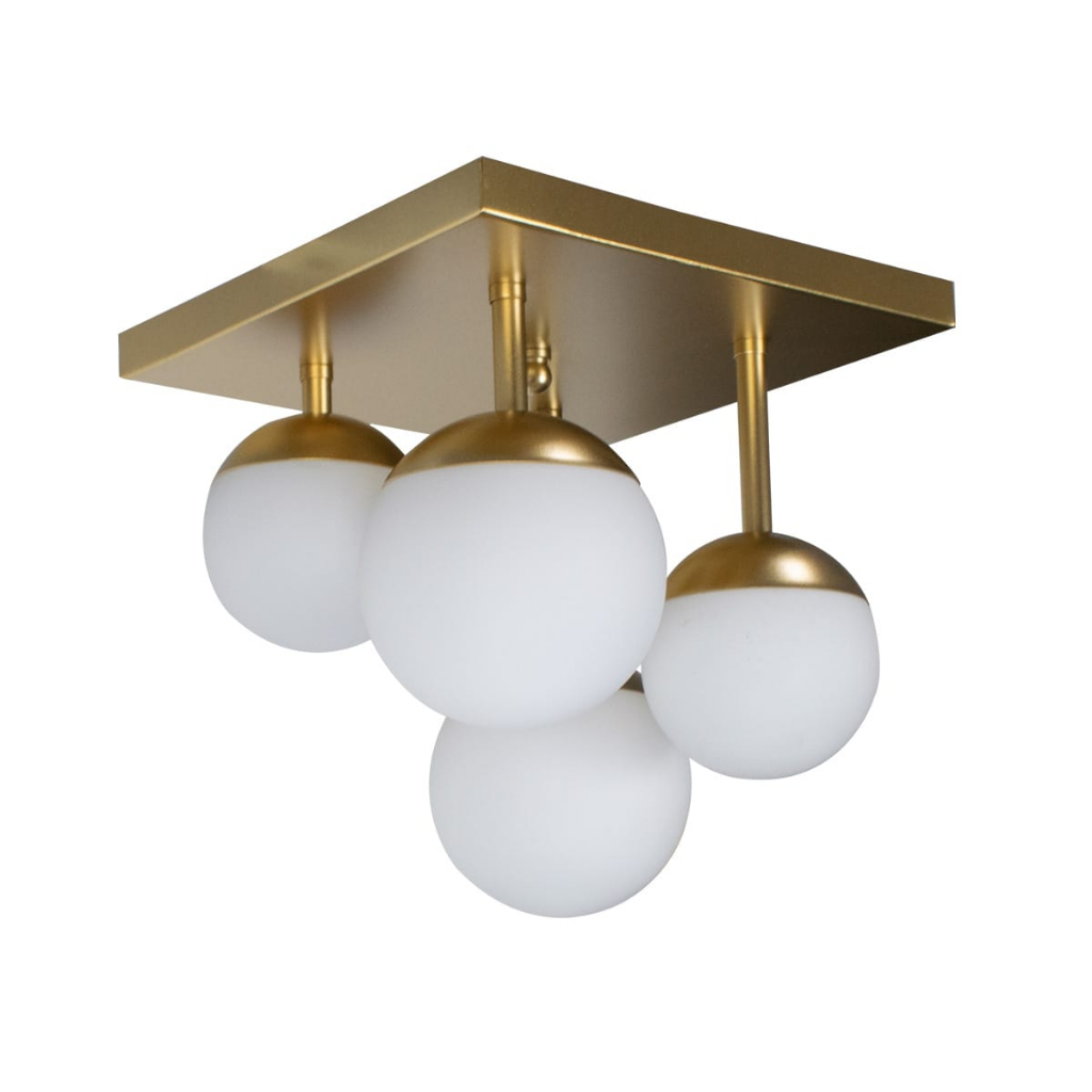 Luminária de teto Plafon Jabuticaba 4 Globos D12 Shopee Brasil