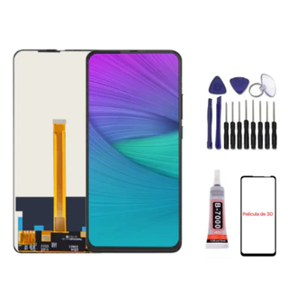 Display Tela Frontal Touch Lcd Completo Compatível Moto One Hyper XT2027 / XT2027-1 Original + Pelicula + Cola 15ml + Chaves