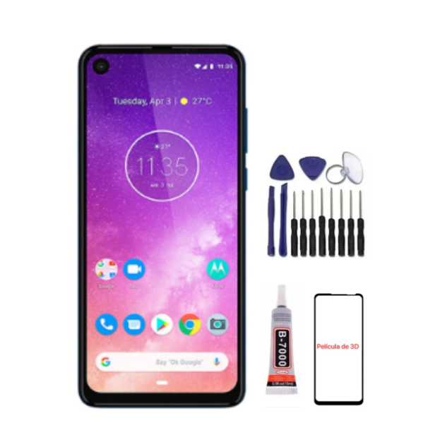 Display LCD Compatibile con Motorola One Vision XT1970-1