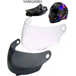 Kit 2 Viseiras + Narigueira Para Capacete Pro Tork Stealth