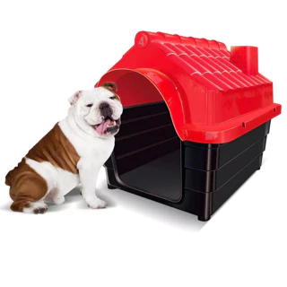 Casinha Cachorro N4 Pet Grandes Raças Casa Cães Gatos Conforto C/ Chaminé