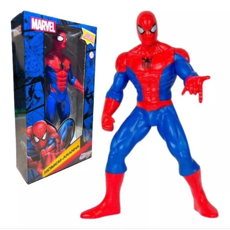 BONECO HOMEM-ARANHA ARTICULADO ORIGINAL 22CM | Shopee Brasil