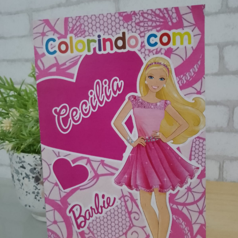 50 Desenhos Para Pintar E Colorir Barbie - Folha A4 Inteira! 1 Por