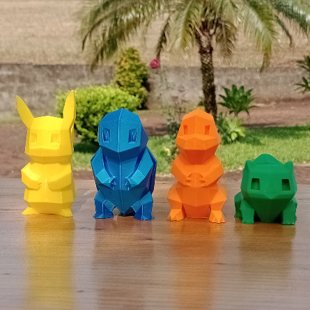 Kit Pokémon - Pikachu - Squirtle - Charmander - Bulbasaur