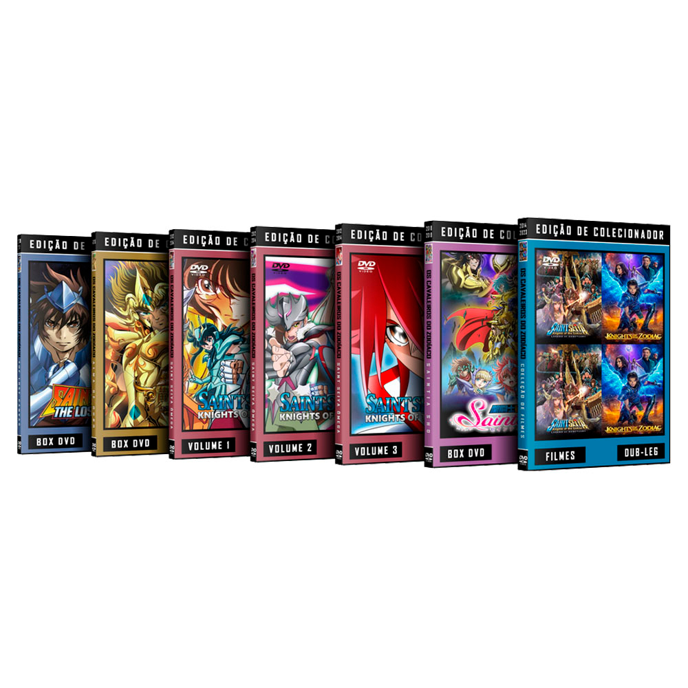 Cavaleiros do Zodíaco - Todas as Sagas + Filmes em DVD | Shopee Brasil