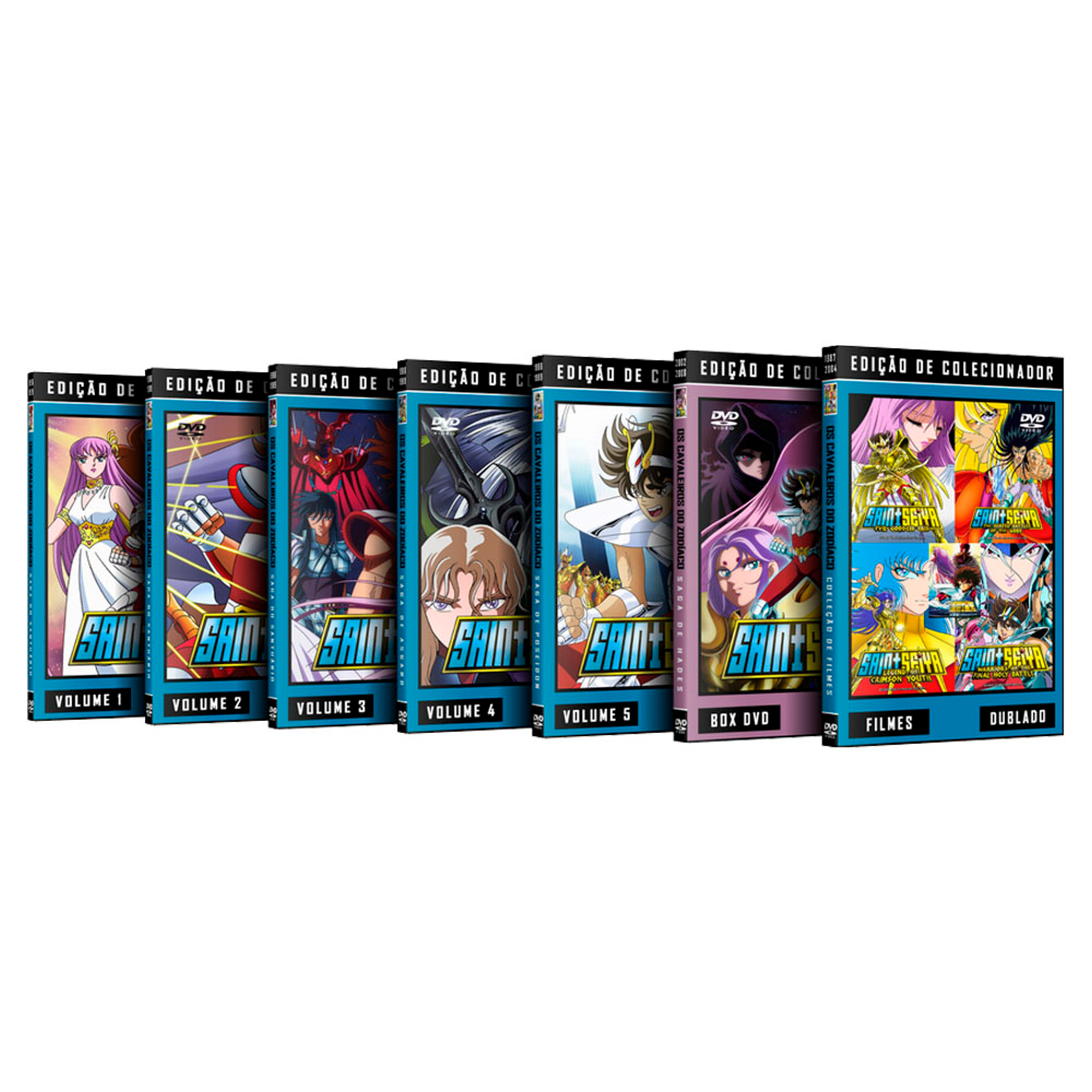 Cavaleiros do Zodíaco - Todas as Sagas + Filmes em DVD | Shopee Brasil