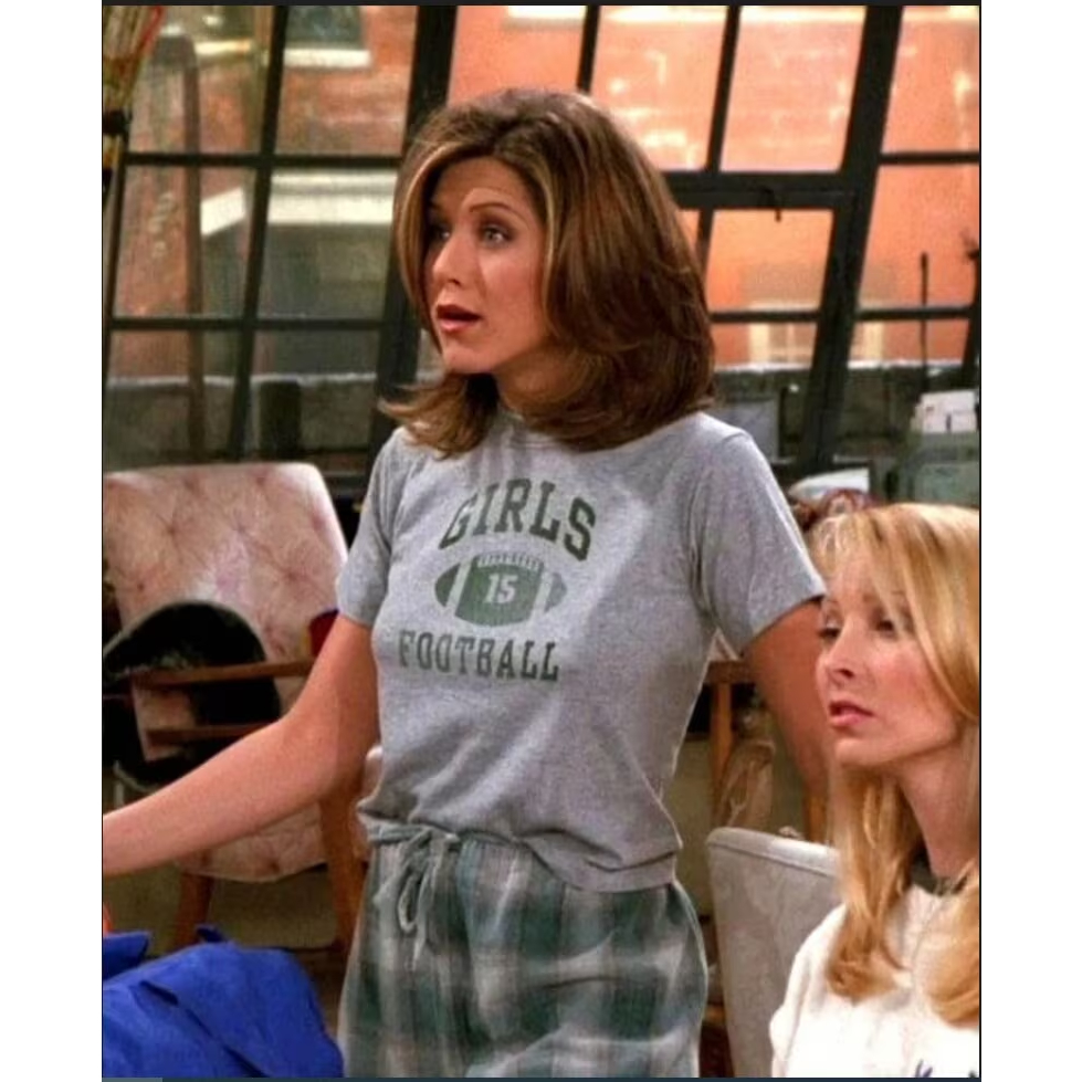Camisa T-Shirt Friends - Girls Football, Rachel Green (verde