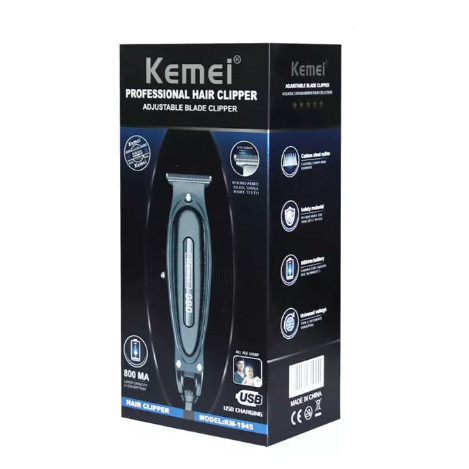 Máquina Acabamento Pezinho Barba Kemei Profissional Km-1945