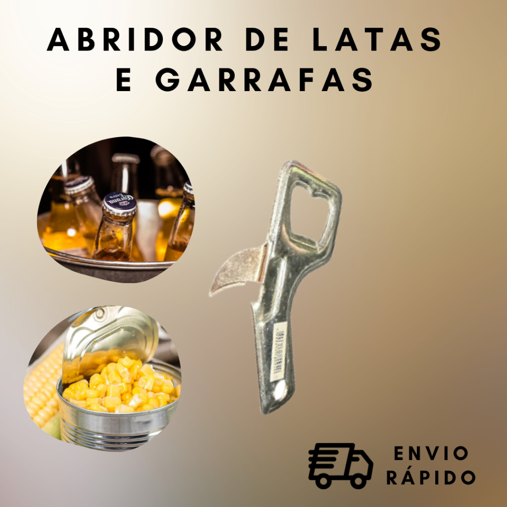 Abridor de Latas e Garrafas Cerveja Lata Sardinha Milho em Promoção na  Americanas