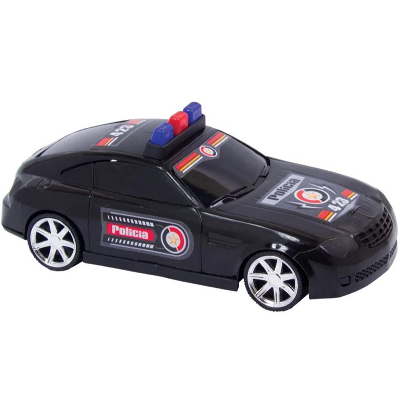 Carrinho De Brinquedo Carro De Polícia New Car Preto 432 em Promoção na  Americanas