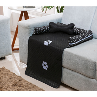 Protetor de Sofá / Cama PET com zíper Lavável Tamanho Grande Patinhas Bordadas G