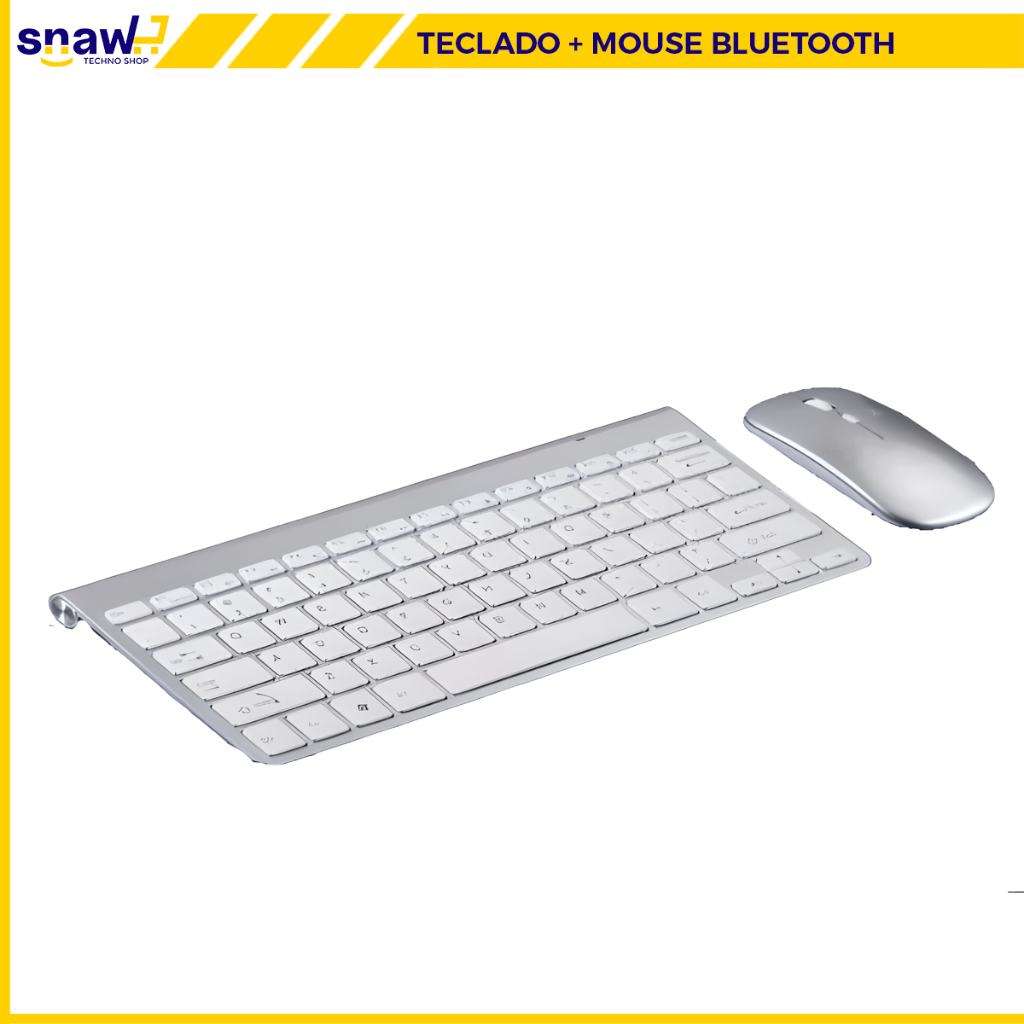 Kit Teclado + Mouse Sem Fio Slim Wireless Estilo iMac | Shopee Brasil