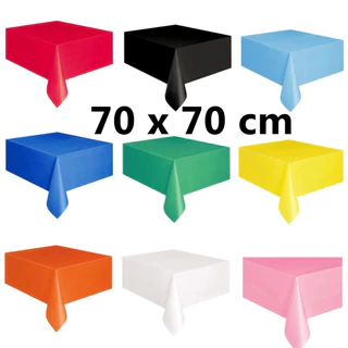 Kit Com 8 Toalhas Para Mesa De Festa 70 x 70 cm Lisas
