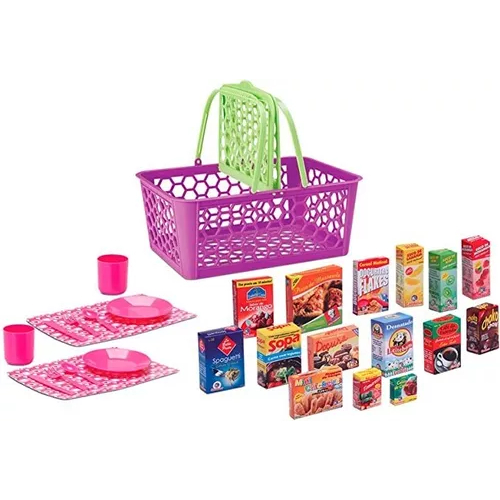 Cesta Mini Mercado infantil Sweet Fantasy Cardoso Toys crianças