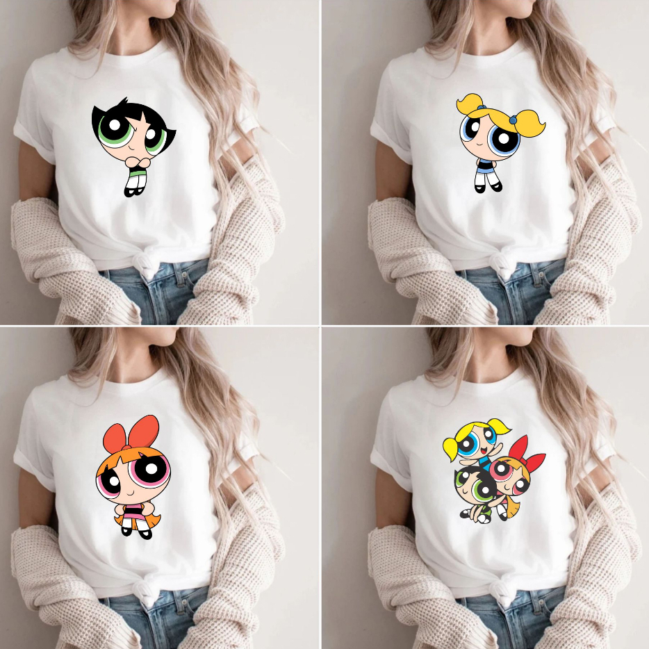 Camiseta Feminina Meninas Super Poderosas Docinho Chemical Baby Look