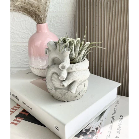Vaso Decorativo Cachepô MÚSCULO CARDÍACO Aesthetics Boho Minimalista Corpo Humano Casa