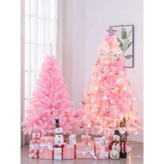 Árvore de Natal Rosa, Item de Decoração Importada Usado 91252381