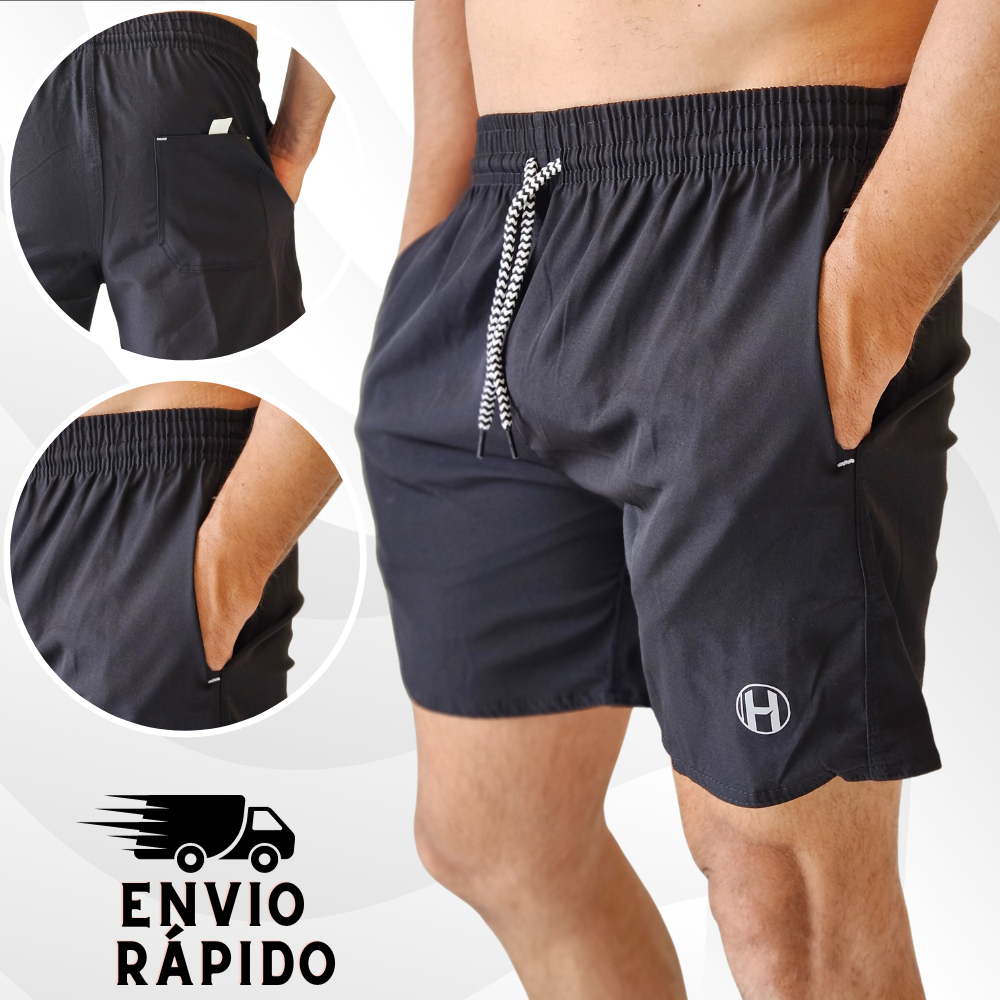 Shorts Masculino Mauricinho Bermuda Tactel de Academia Moda Praia Verão