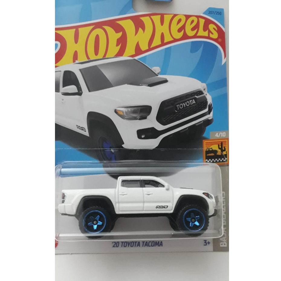 20 Toyota Tacoma - 2023 - Branca - 1/64 - Hot Wheels - Mattel
