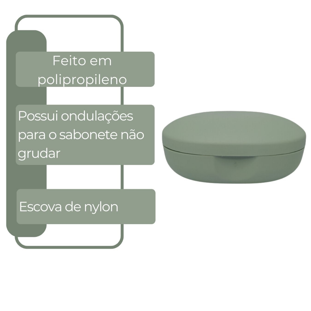 Porta Sabonete Barra Saboneteira Bolsa Academia Viagem