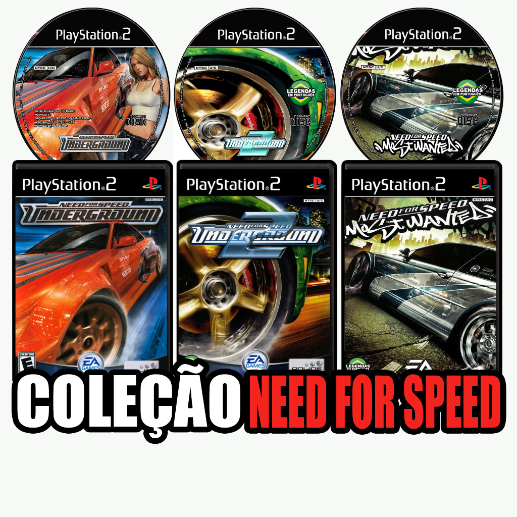 Need for Speed Underground 2 PT-BR DVD ISO PS2 em 2023