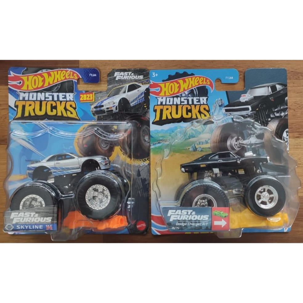 Carrinho Hot Wheels Monster Trucks Velozes e Furiosos Skyline GT R HNM76 -  Mattel - Mattel - Brinquedos e Games FL Shop