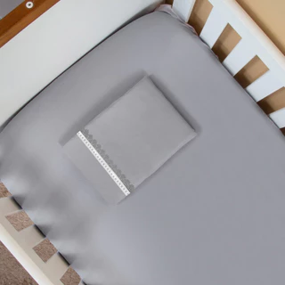 Lençol Berço 130x7cm Americano 2 Peças Percal 400 fios Fronha Com Lindo Grippir em Oferta na Shopee