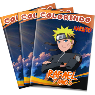 Livro Infantil Arte E Cor Desenhos Colorir Naruto Culturama