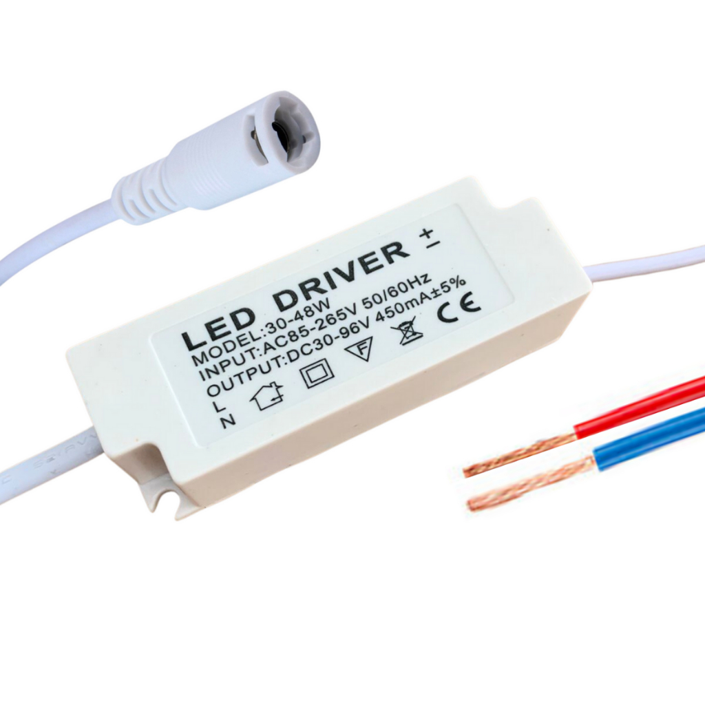 Reator Driver 30W A 48W Bivolt Fonte De Alimentação Para Painel Led Sobrepor E Embutir
