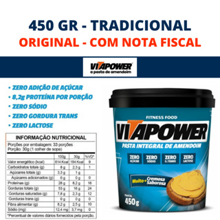 Pasta De Amendoim Vitapower 450g Gourmet e Air Tipo Sorvete