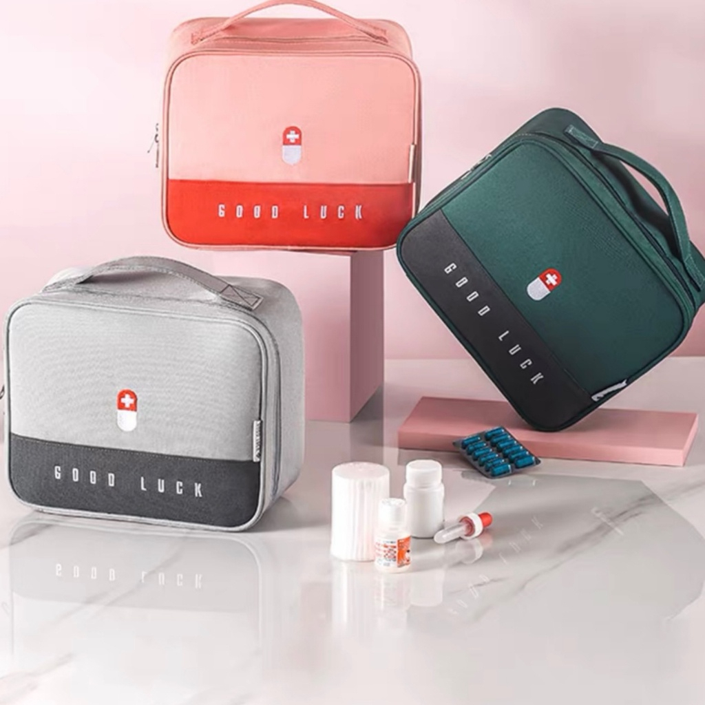 Necessaire Bolsa Grande Porta remédios Medicamentos E Primeiros Socorros