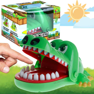 Crocodilo Morde Dedo Diversão Família Envio Imediato