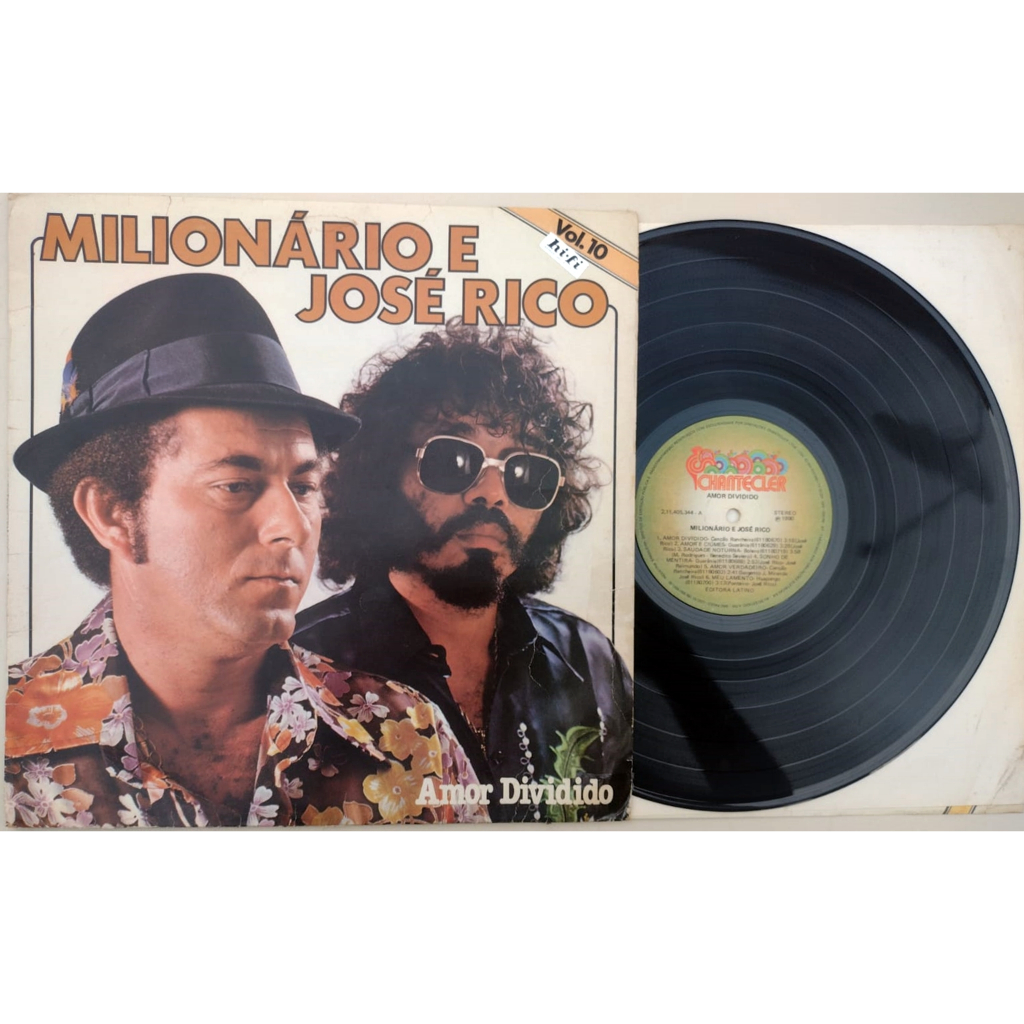 Milionário & José Rico – Amor Dividido - Vol. 10 Vinil Records