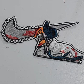 Denji anime chainsaw man motoserra demon patch bordado decoração