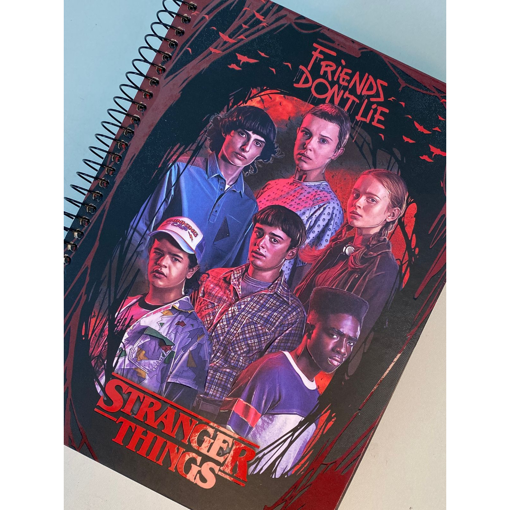 Caderno Stranger Things 1 Matéria 80 folhas Tilibra | Shopee Brasil