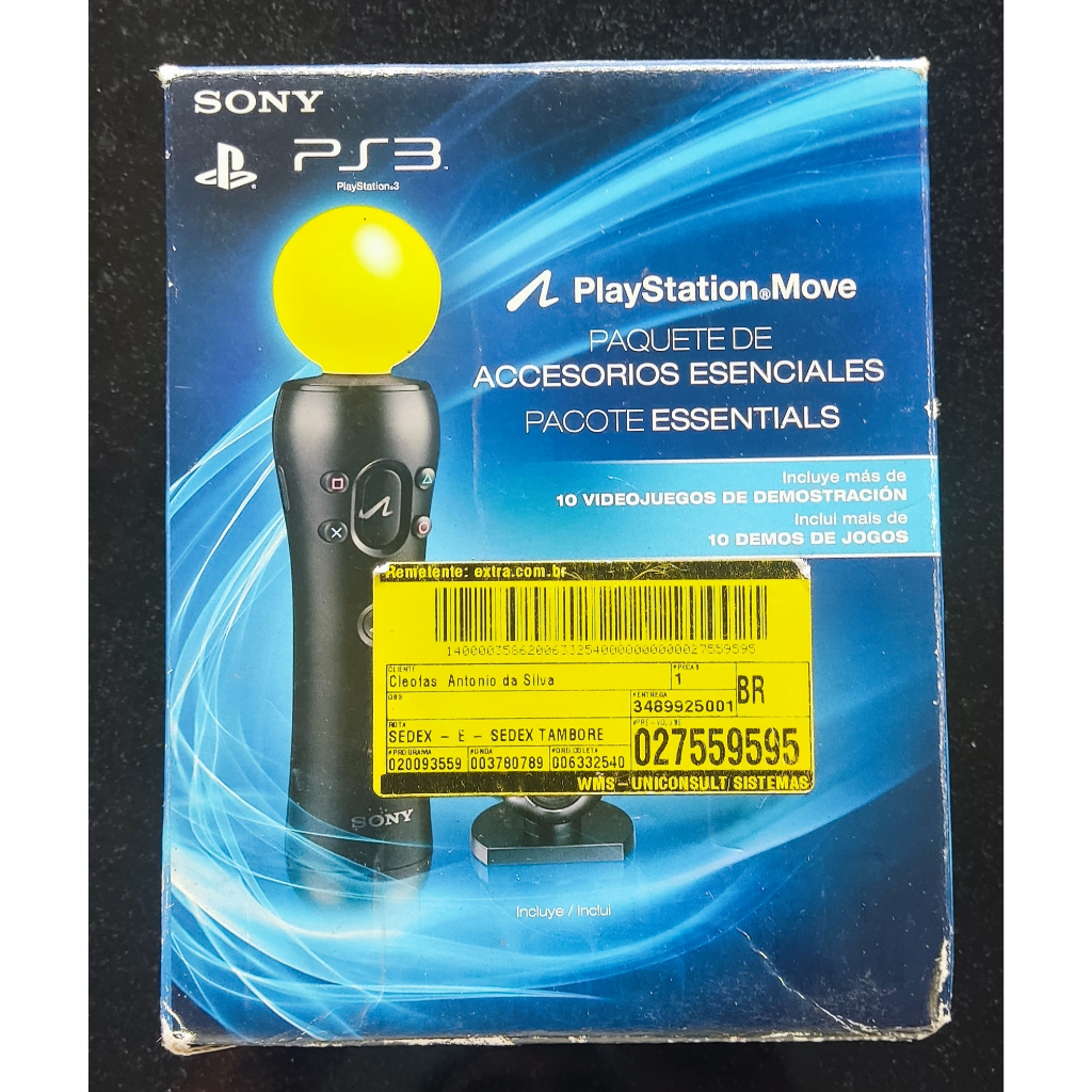 Kit PS Move - Bastão + Câmera + Jogo Sports Champions