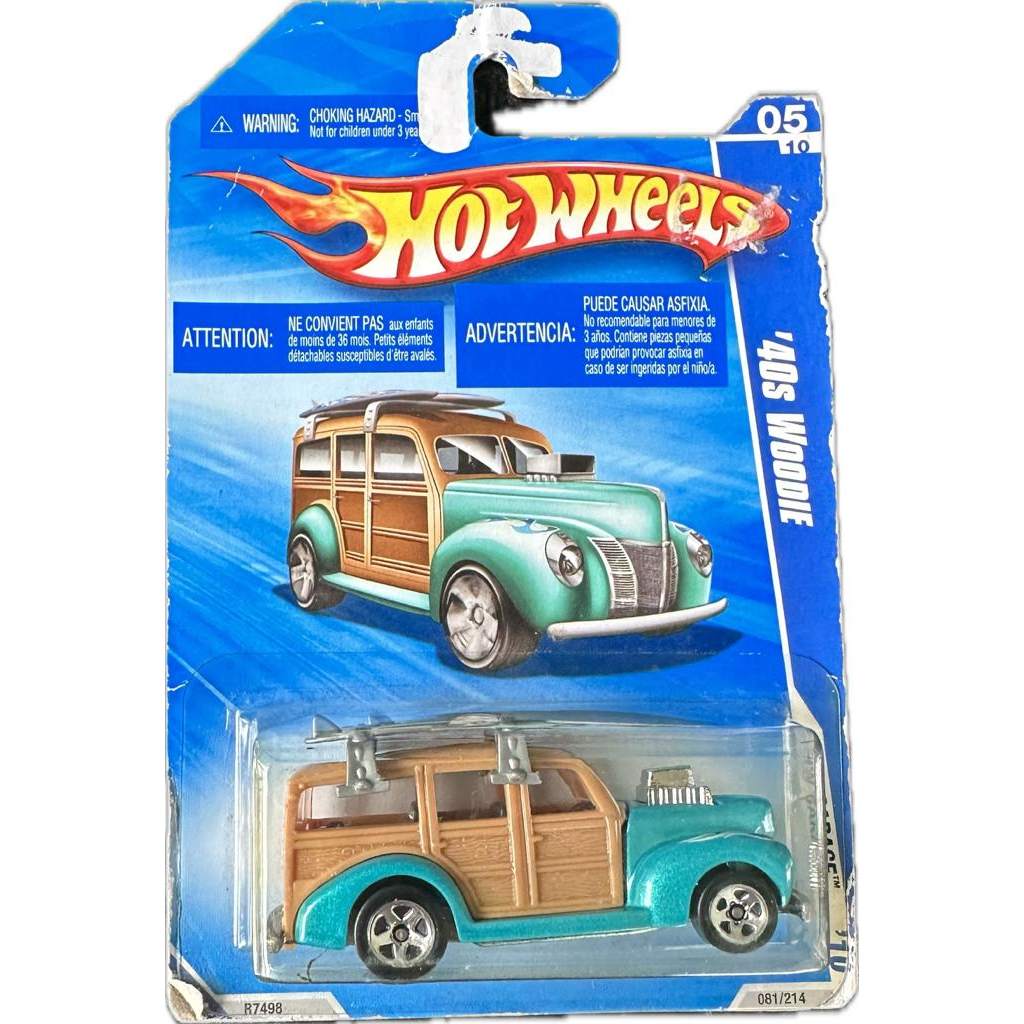 Hot Wheels`40S Woodie, escala carro antigo colecao carrinho miniatura 1 ...
