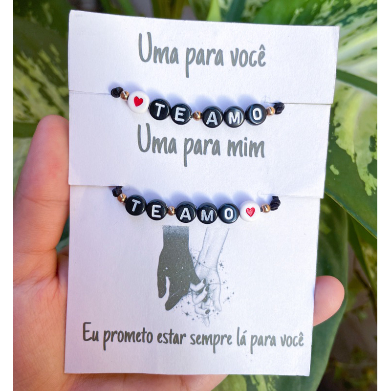 Pulseiras Casal - Te Amo