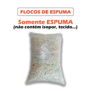 Enchimento De Espuma clara Flocos para Puff E Almofadas 6kg