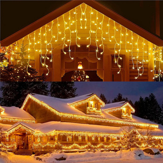 Pisca Pisca Cascata 100 Leds 8 Funções Enfeite De Natal Decoração 110V 3.5M