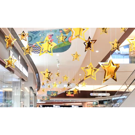 Kit 11 Enfetes De Estrelas Dourada /Rose /E Prata Panel Festa