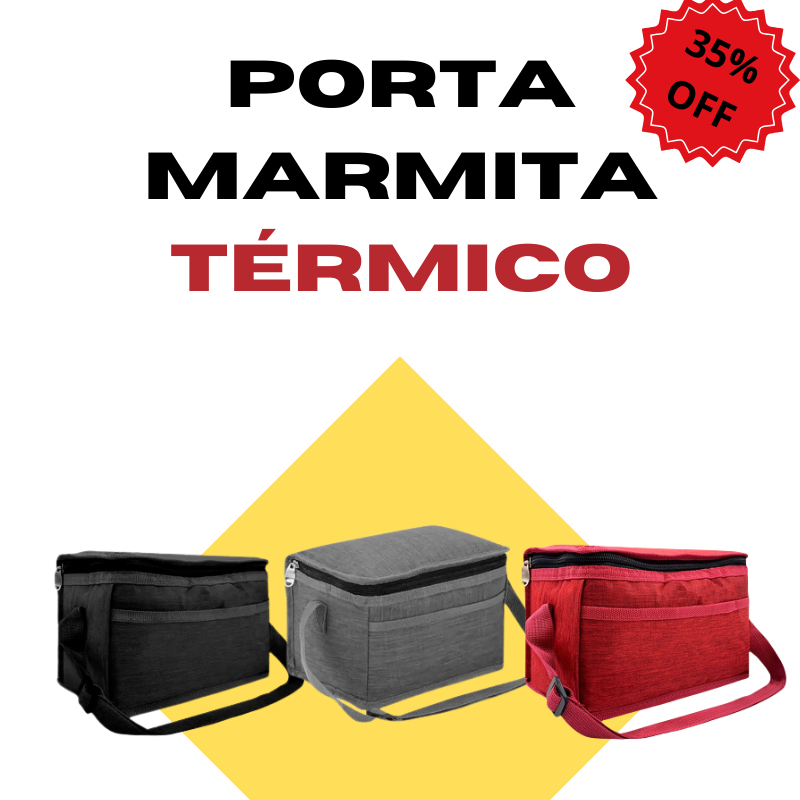 Porta Marmita Térmica Fitness Adulta Mid Lancheira Mille