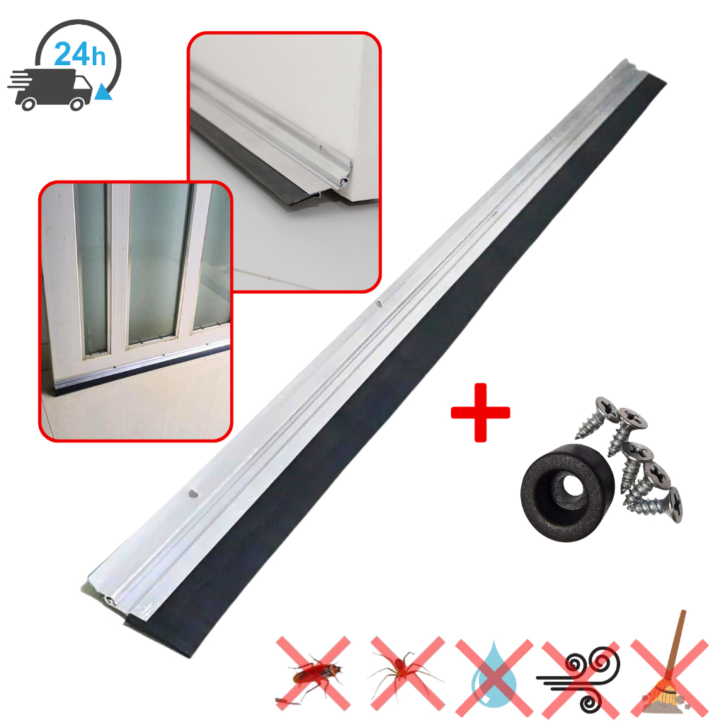Veda Porta Rodo De Borracha Vedante Protetor Para Colocar Na Porta - Evita Sujeira Insetos