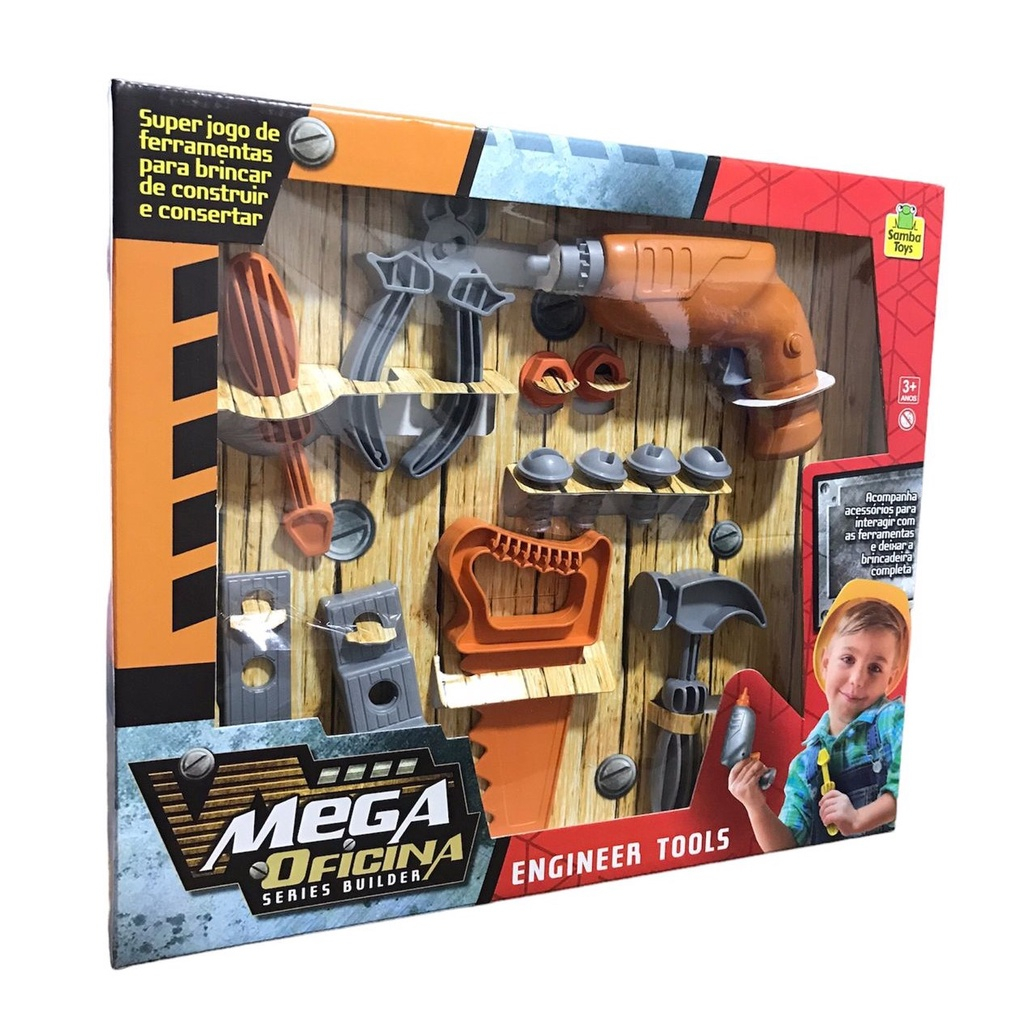 Conjunto de ferramentas de brinquedo para meninos - Ferramentas de  Construção Fingir Jogar,Brinquedos de ferramentas realistas com bateria,  conjunto de ferramentas para crianças, acessórios de Aeihevo