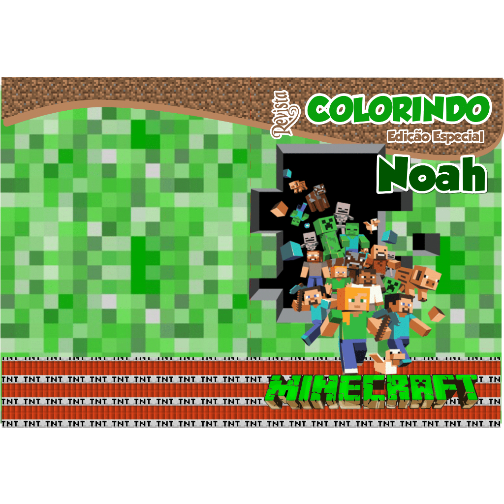 Revista para Colorir Minecraft