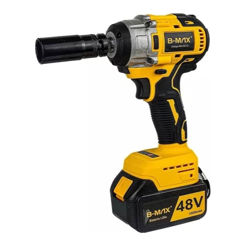 Parafusadeira Chave De Impacto 1/2 Bateria Lítio 48v B-MAX
