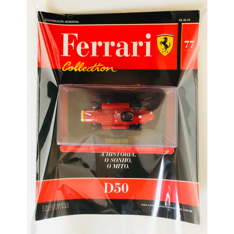 Miniatura Ferrari D50 (Lacrada) - W. Champion F1 1956 - J. M. Fangio - Fórmula  1 - 1:43