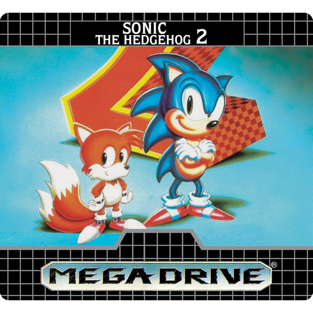 LABEL ETIQUETA ADESIVA SONIC THE HEDGEHOG 2 PARA CARTUCHO DE MEGA